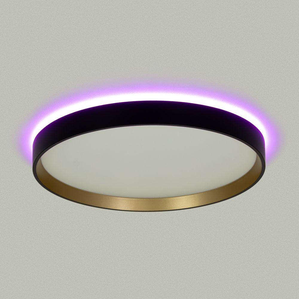 Citilux ETALON CL750321R LED RGB Светильник с пультом Чёрный+Золото