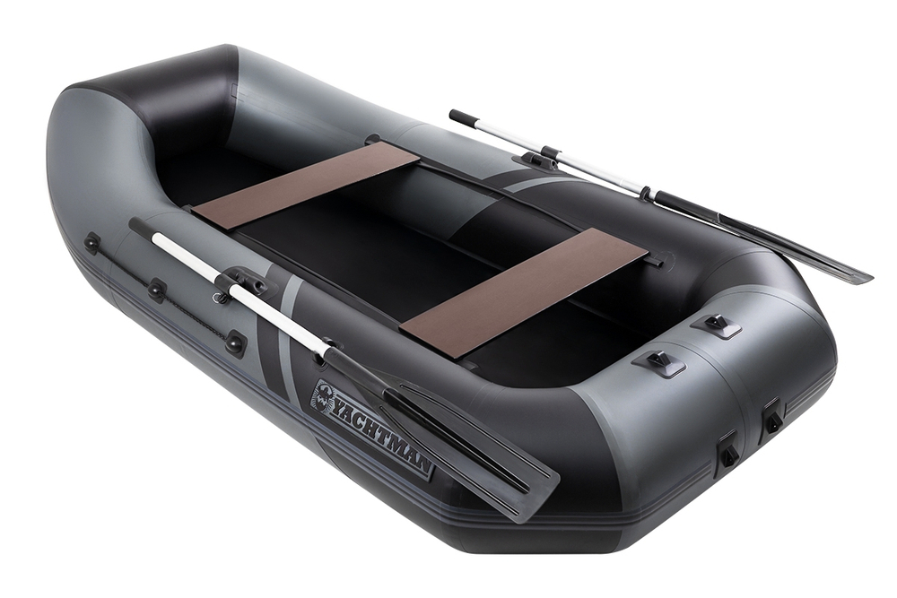 YACHTMAN-260 М (Яхтман) графит-черный (лодка ПВХ с усилением)