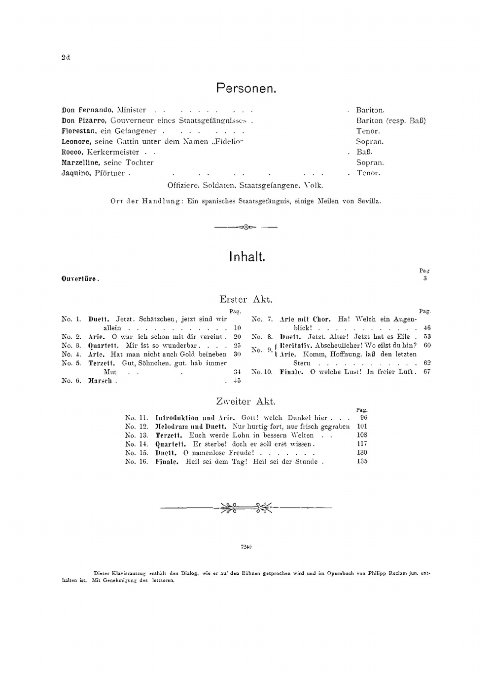 Fidelio. Oper in 2 Akten | Ludwig van Beethoven