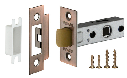 Защелка врезная PLASTP12-45-25 (P12-45) AC медь