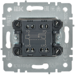 BRITE Выключатель 1-клавишный перекрестный 10А ВС10-1-3-БрБ белый IEK