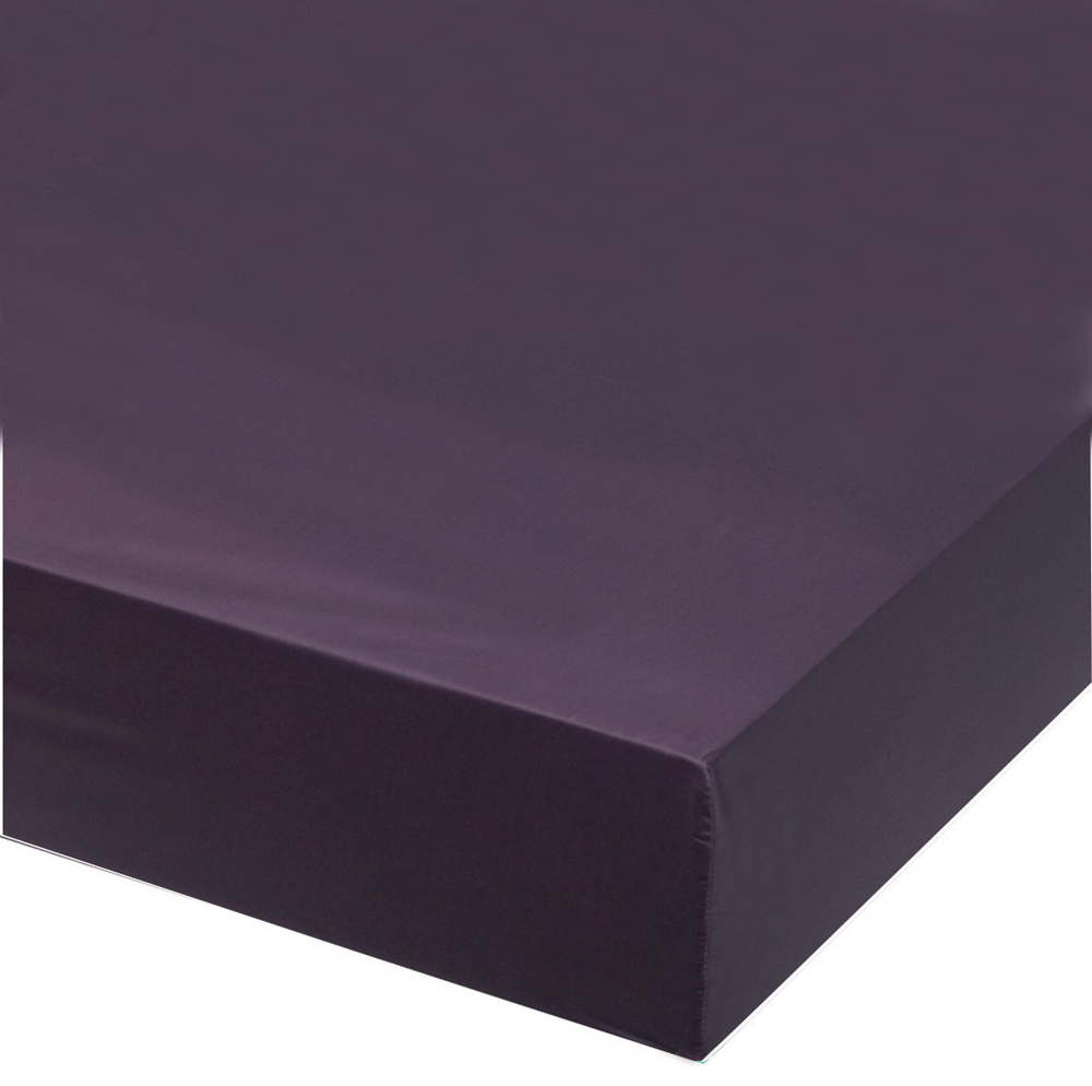 Простыня прямая 240x300 Blanc des Vosges сатин сливовая Франция