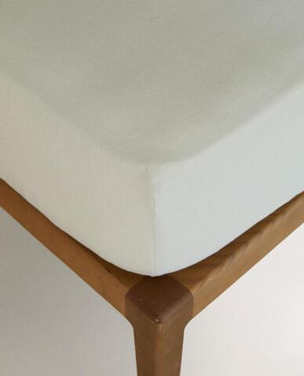 ZARA HOME ДЕТСКАЯ ПРОСТЫНЯ ИЗ ХЛОПКА НА РЕЗИНКЕ, ЗЕЛЕНЫЙ