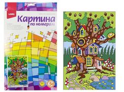 Картина по номерам для малышей "Лесной теремок"