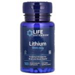 Life Extension, литий, 1000 мкг, 100 вегетарианских капсул