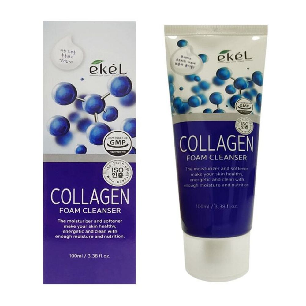 Ekel Collagen Foam Cleanser очищающая пенка для умывания с коллагеном