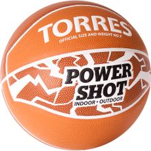 Мяч баскетбольный TORRES Power Shot B32087, размер 7
