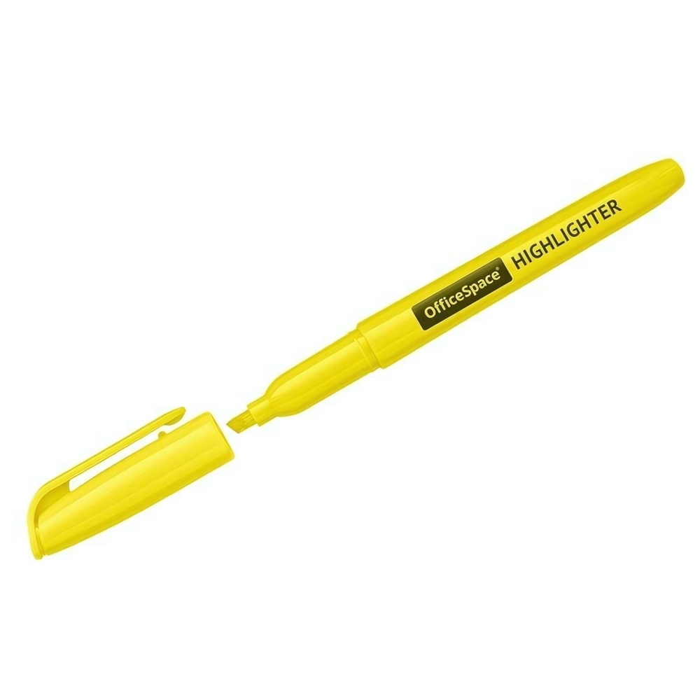 Текстовыделитель 1-3 мм, желтый. HL 2881 (Спейс)