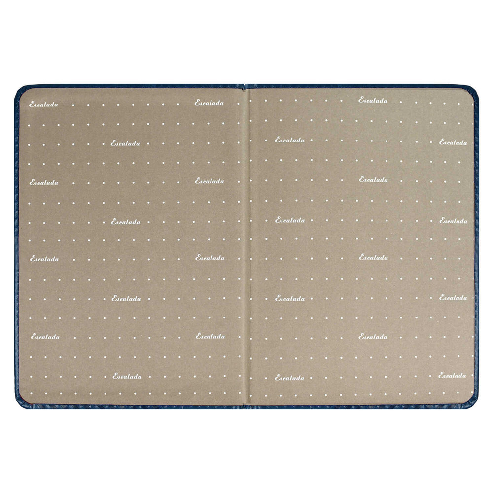 Ежедневник датированный 2026 ESCALADA, А5, 176 л., арт. 70221/ 15 САРИФ СИНИЙ (кожзам: 146x211 мм, твёрдый переплёт с поролоном, материал обложки: искусственная кожа "Сариф"; декор: блинтовое тиснение; способ крепления блока: ниткошвейный; вн. блок: