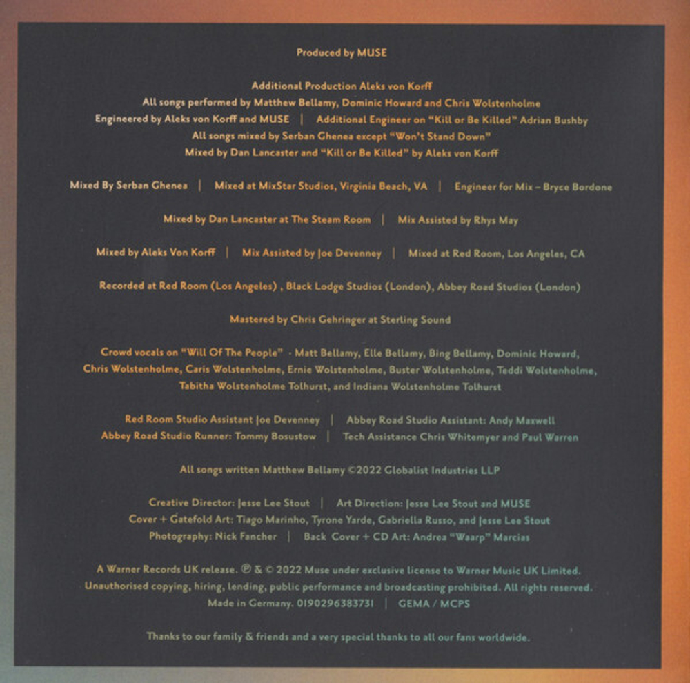 Muse / Will Of The People (CD)