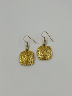 Серьги со львами Anne Klein