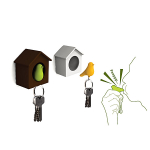 Держатель для ключей sparrow, белый/черный