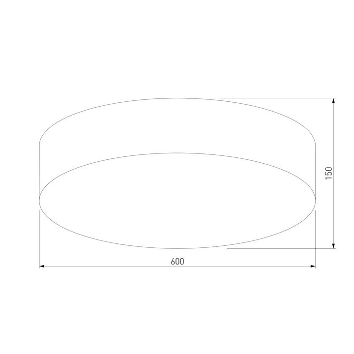 Потолочный светильник TK Lighting 5637 Rondo Linen