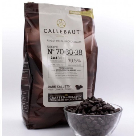 Шоколад горький Callebaut 70,5%, 2,5 кг