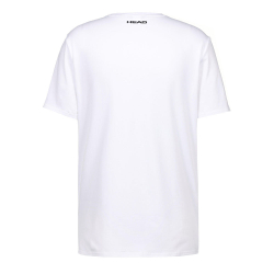 Футболка мужская HEAD Rainbow T-Shirt M 811435-WH-L, р.L, полиэстер, хлопок, эластан, белый