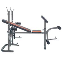 Скамья со стойками под штангу с опциями DFC D126