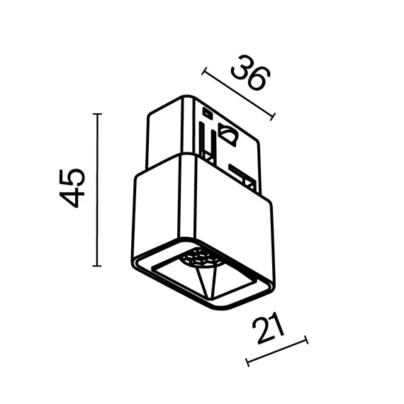 Трековый светильник Точки / Points S Exility 3000K 2Вт 24° Technical tr100-2-2w3k-s-b