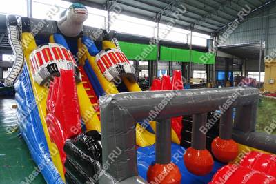 Надувной батут "Космический гость", 16*4*5,5 м