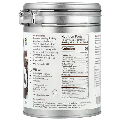 Chuao Chocolatier, Deluxious Dark™, пищевой шоколад, 340 г (12 унций)