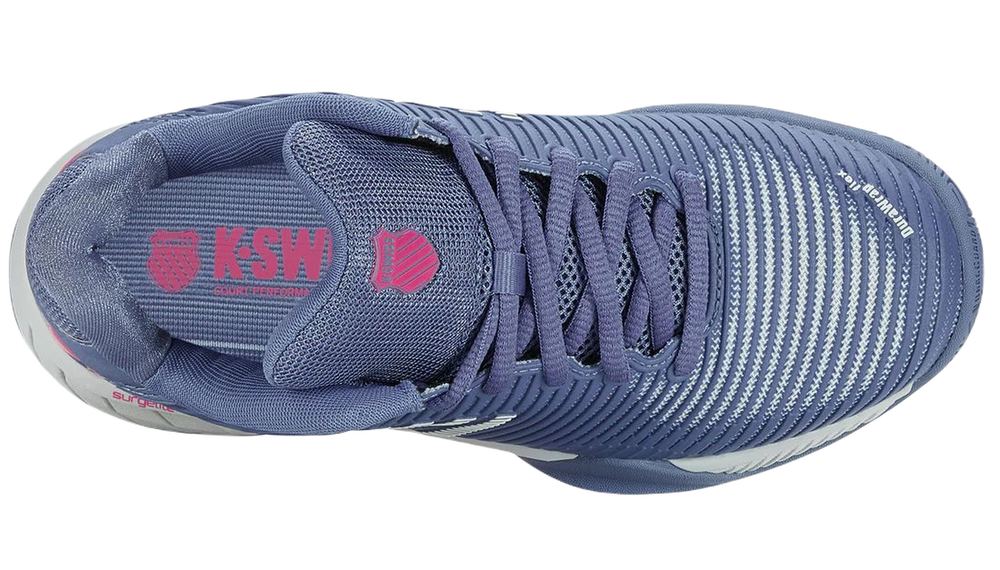 Женские теннисные кроссовки K-Swiss Hypercourt Express 2 - infinity/blue blush/carmine rose