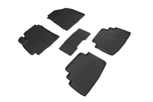 Резиновые коврики с высоким бортом для KIA Seltos 2019-н.в., Seintex.94005