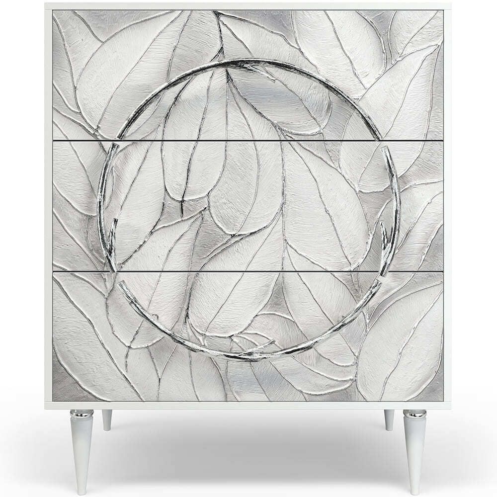 Ручка мебельная Арт Ринг mini левая Античное серебро