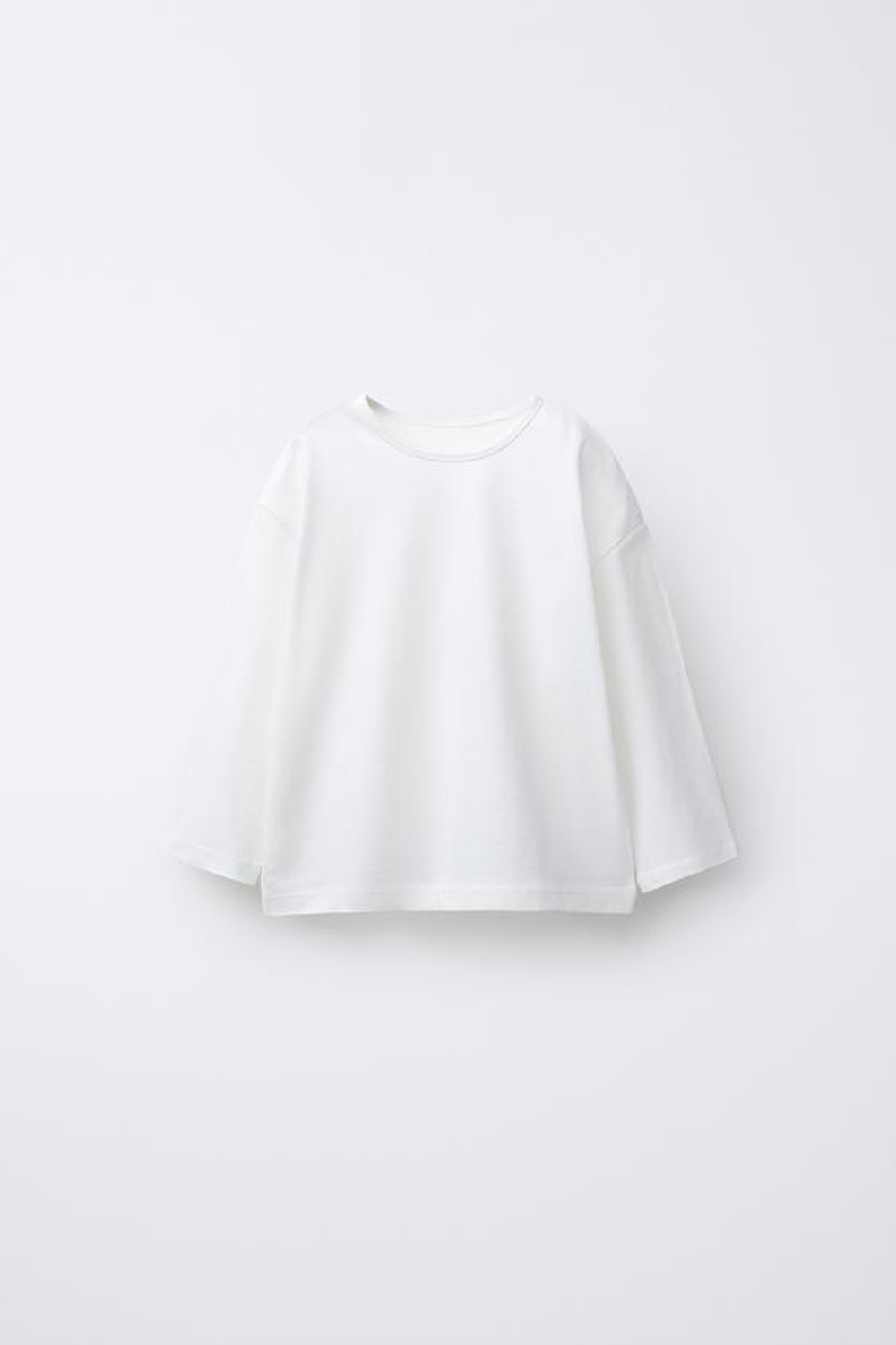 ZARA НАБОР ИЗ ТРЕХ ОДНОТОННЫХ ФУТБОЛОК, РОЗОВАТЫЙ