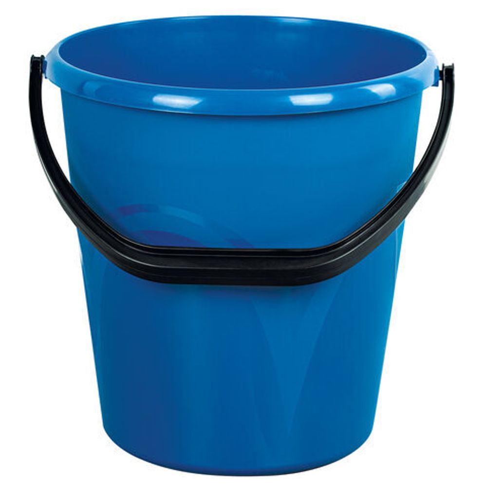 Ведро 12 л, без крышки, пластиковое, пищевое, с узором, цвет синий, LAIMA, 603894