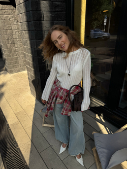 Кофта-сеть Middle knit молочный