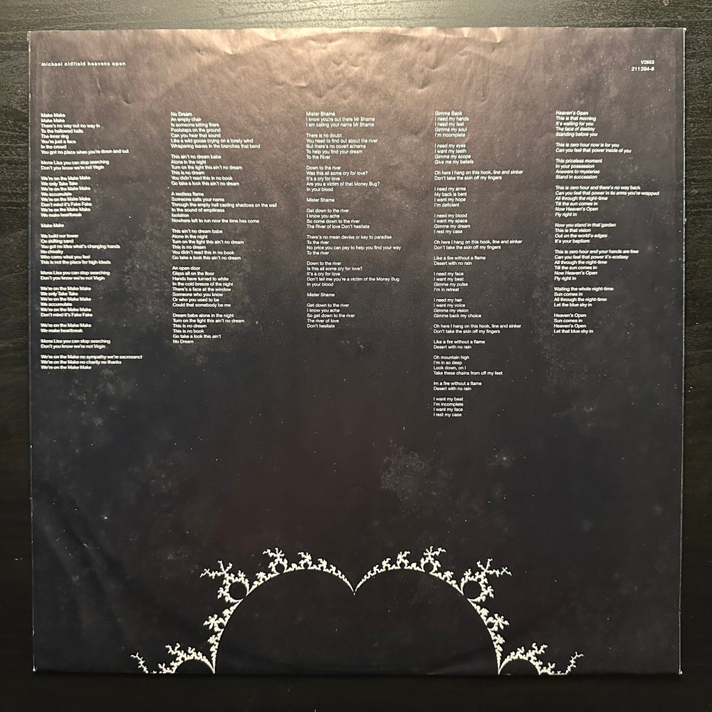 Michael Oldfield - Heaven's Open (Европа 1991г.)