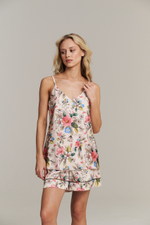 Шелковый топ с цветами