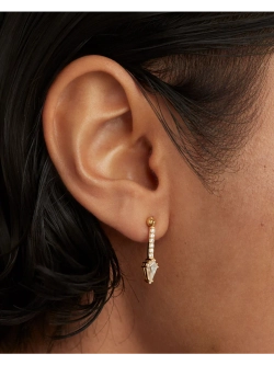 Одиночная серьга Super Vero серебро 925 пробы покрытое золотом