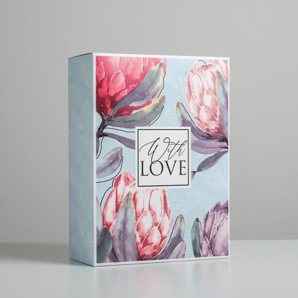Подарочная коробка «With Love» голубой