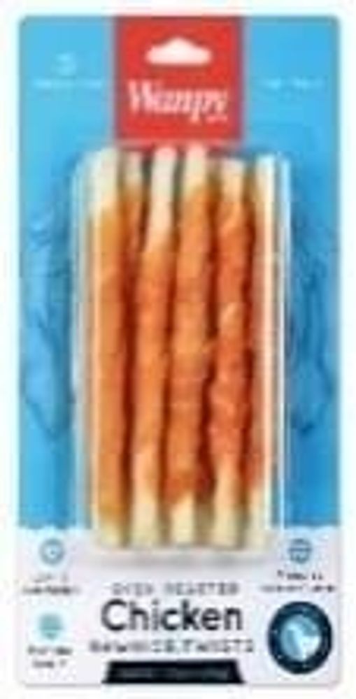 Wanpy Dog трубочки из сыромятной кожи с куриным мясом 85 г