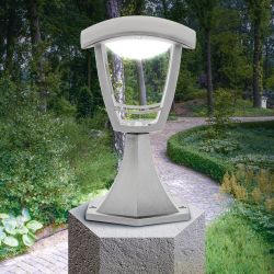 Садово-парковый светильник ЭРА ДТУ 07-8-001 Валенсия белый 4 гранный напольный IP44 светодиодный 8Вт 3000K