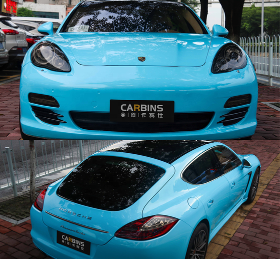 Пленка PET голубая глянцевая Gloss Sky Blue Carbins