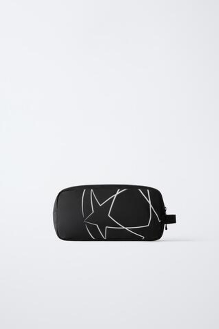 ZARA СУМКА ДЛЯ ОБУВИ UEFA CHAMPIONS LEAGUE ® GLOW IN THE DARK, ЧЕРНЫЙ