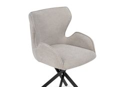 Стул на металлокаркасе Карлайл крутящийся бежевый / черный