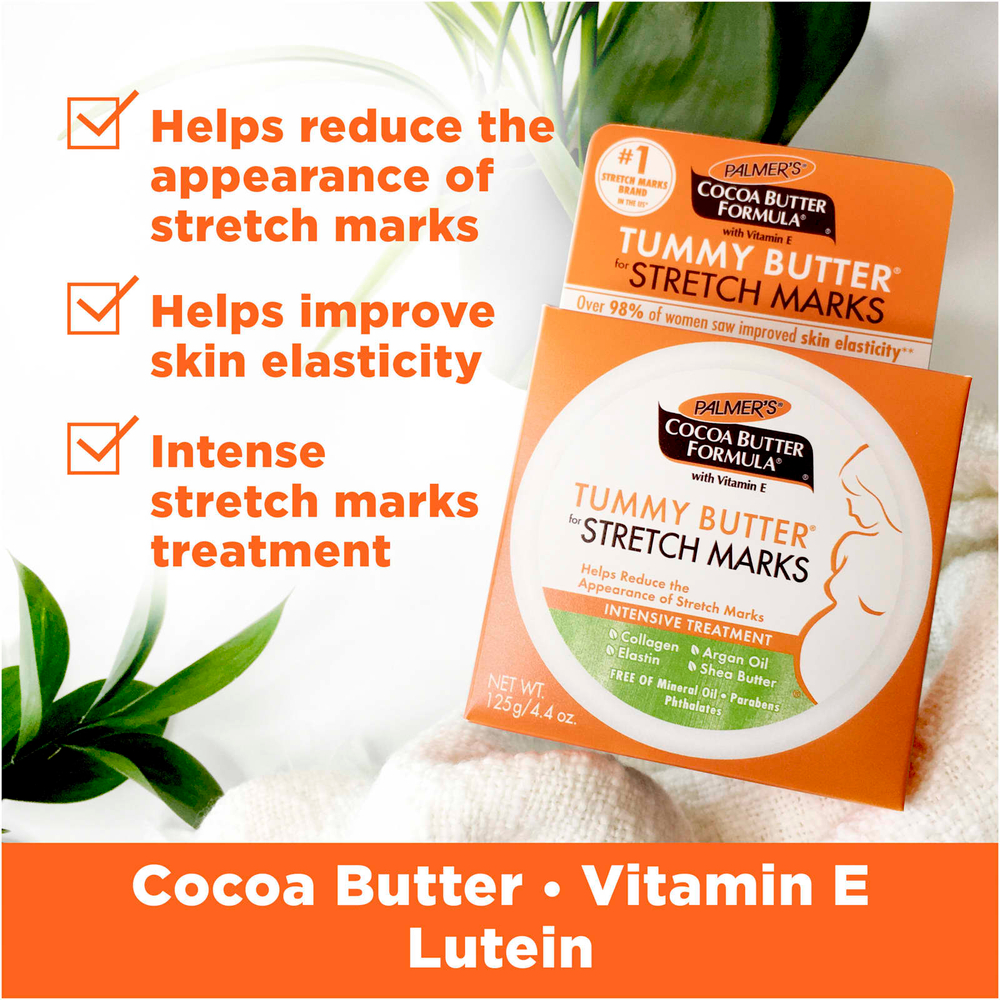 Palmer's, Cocoa Butter Formula®, Tummy Butter, масло от растяжек с витамином E, 125 г (4,4 унции)