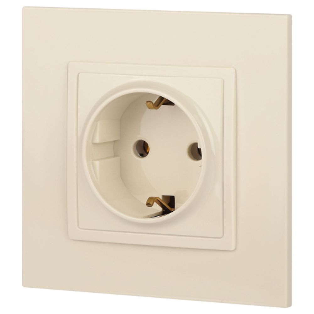 14-2101-02 ЭРА Розетка 2P+E Schuko, 16A-250В, IP20, Эра Elegance, сл.кость