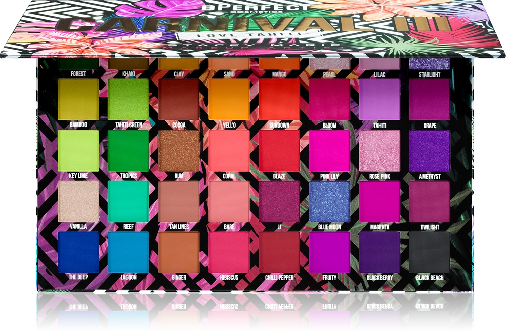 BPerfect Carnival III Love Tahiti - Палетка теней для век: палетка теней для век, 64 g