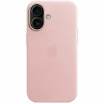 Leather Case MagSafe для iPhone 16-Розовая