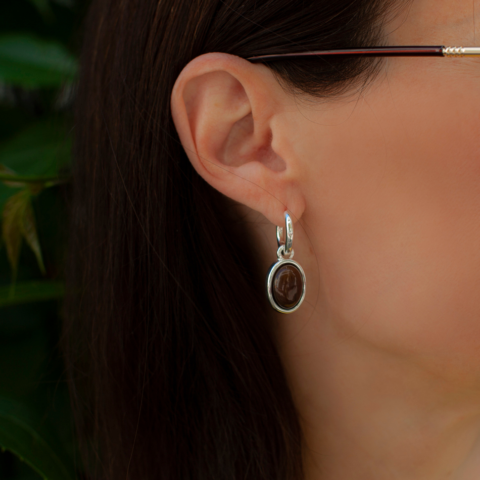 Серьги Fiore Luna TIGER EYE LE1203 BR/S