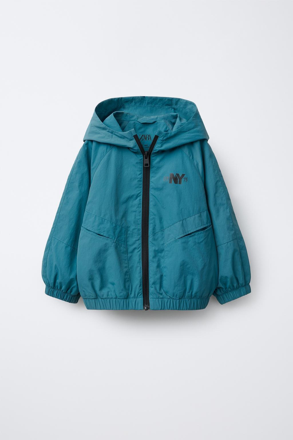 ZARA ЛЕГКИЙ ДОЖДЕВИК WATER REPELLENT, НЕФТЯНОЙ