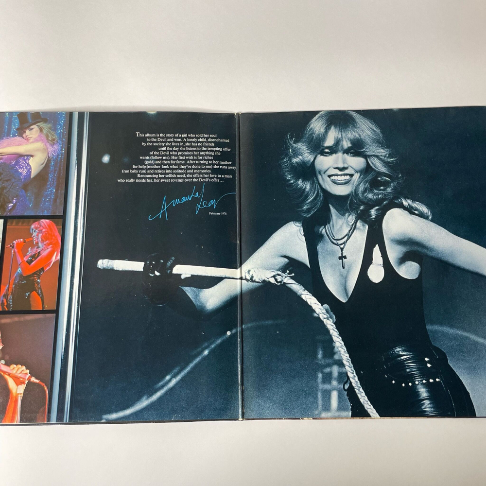 Винтажная виниловая пластинка LP Amanda Lear Sweet Revenge (Germany 1978) (Постер)