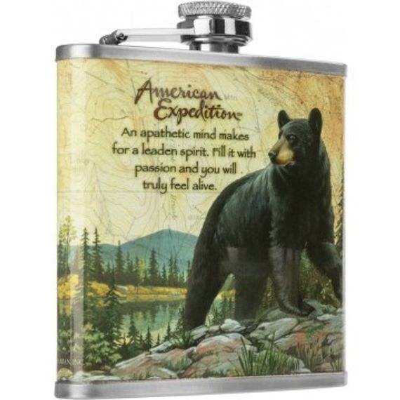 Фляжка Helios Медведь 210 мл А03-1