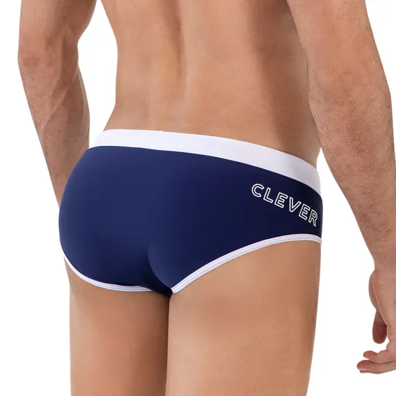 Мужские плавки темно-синие Clever Moda SERENE SWIMSUIT BRIEF 162408