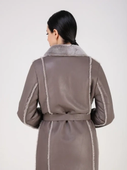 Дубленка зимняя натуральная длинная