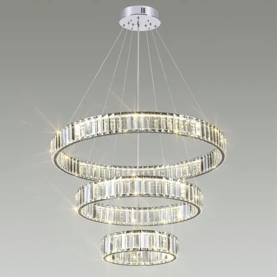 4930/88L L-VISION ODL24 593 хром/прозрачный металл/хрусталь Люстра LED 88W 4000K 10200Лм VEKIA