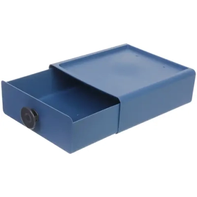 Мини - ящик для хранения мелочей «РИКОТТО», цвет синяя сталь, 20*21*8см (пакет)